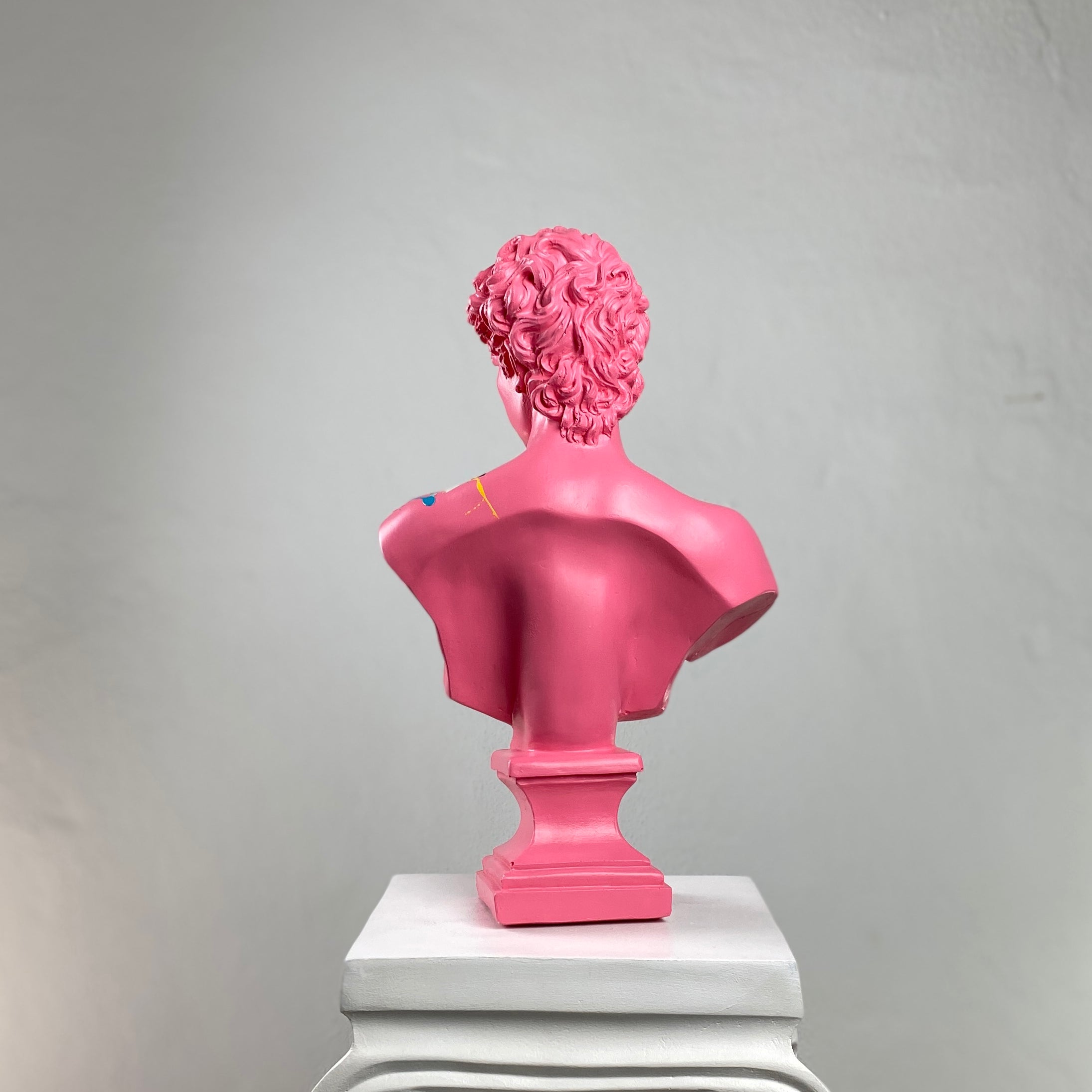 David 'Pink Candy' Pop Art Sculpture, Modern Home Decor, Large Sculpture - wboxgo.com