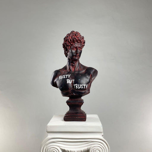 David 'Rusty but Trusty' Pop Art Sculpture, Modern Home Decor, Large Sculpture - wboxgo.com