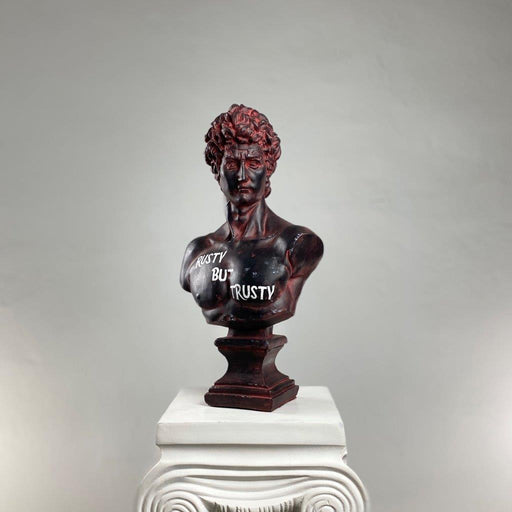 David 'Rusty but Trusty' Pop Art Sculpture, Modern Home Decor, Large Sculpture - wboxgo.com