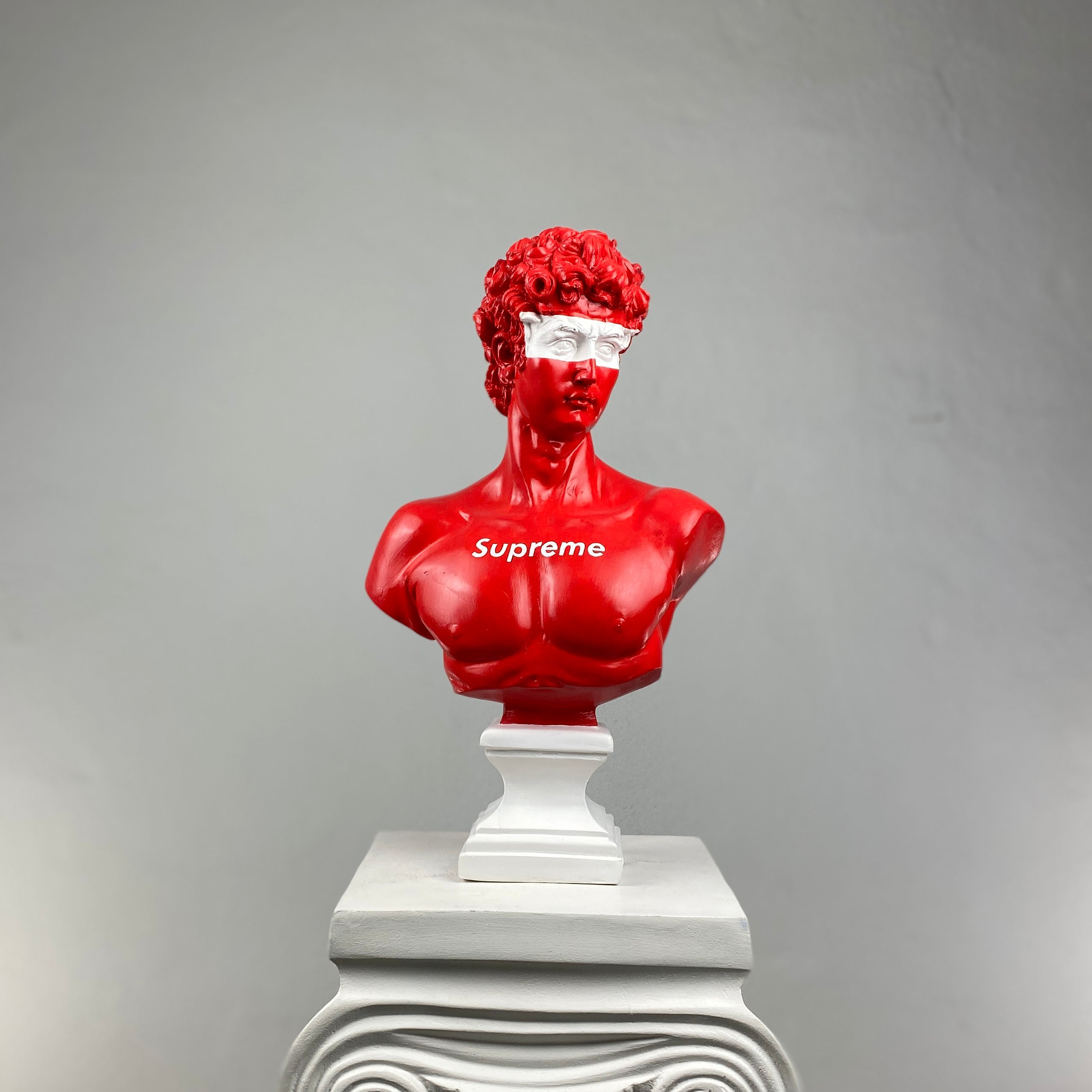 David 'Supreme' Pop Art Sculpture, Modern Home Decor, Large Sculpture - wboxgo.com