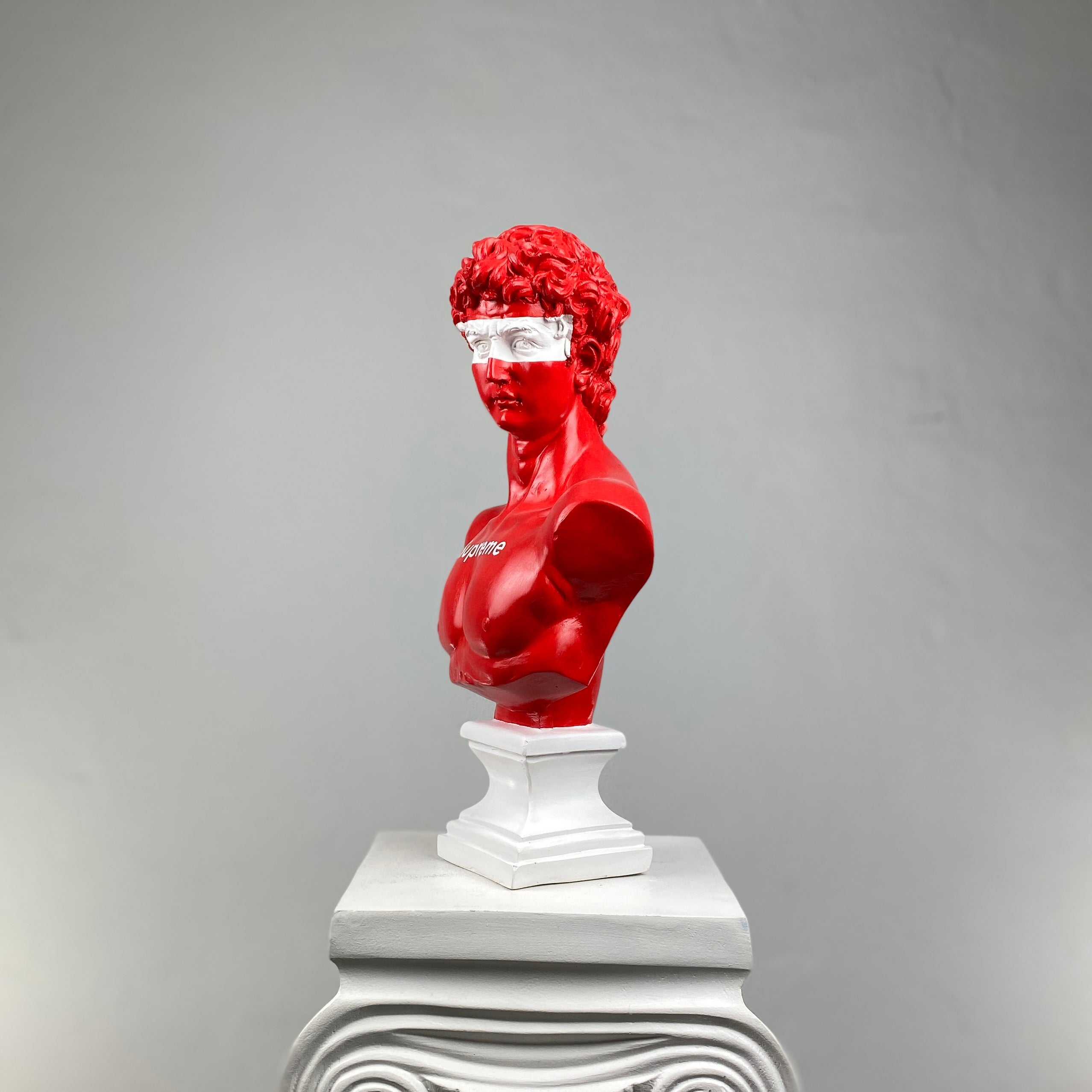 David 'Supreme' Pop Art Sculpture, Modern Home Decor, Large Sculpture - wboxgo.com