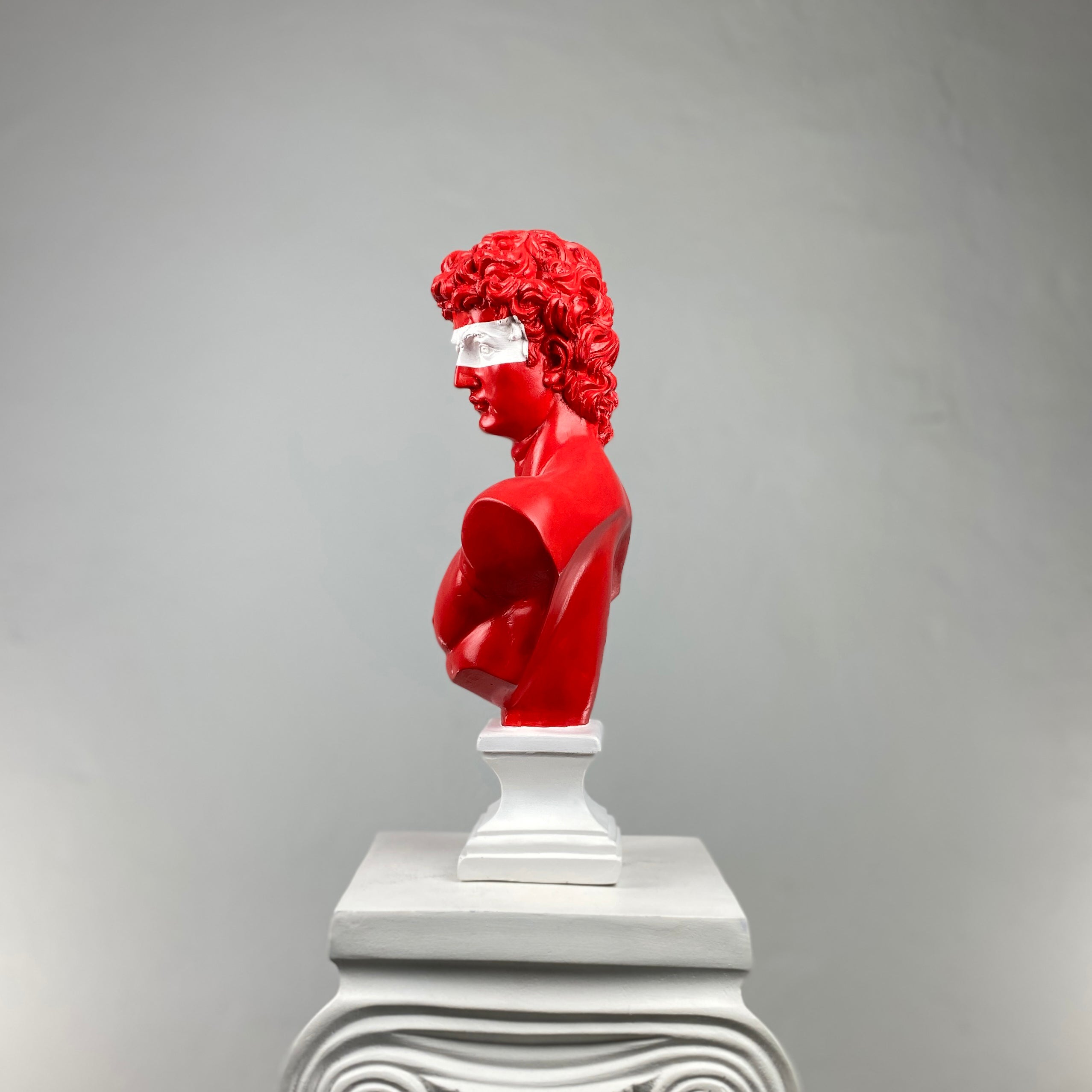 David 'Supreme' Pop Art Sculpture, Modern Home Decor, Large Sculpture - wboxgo.com