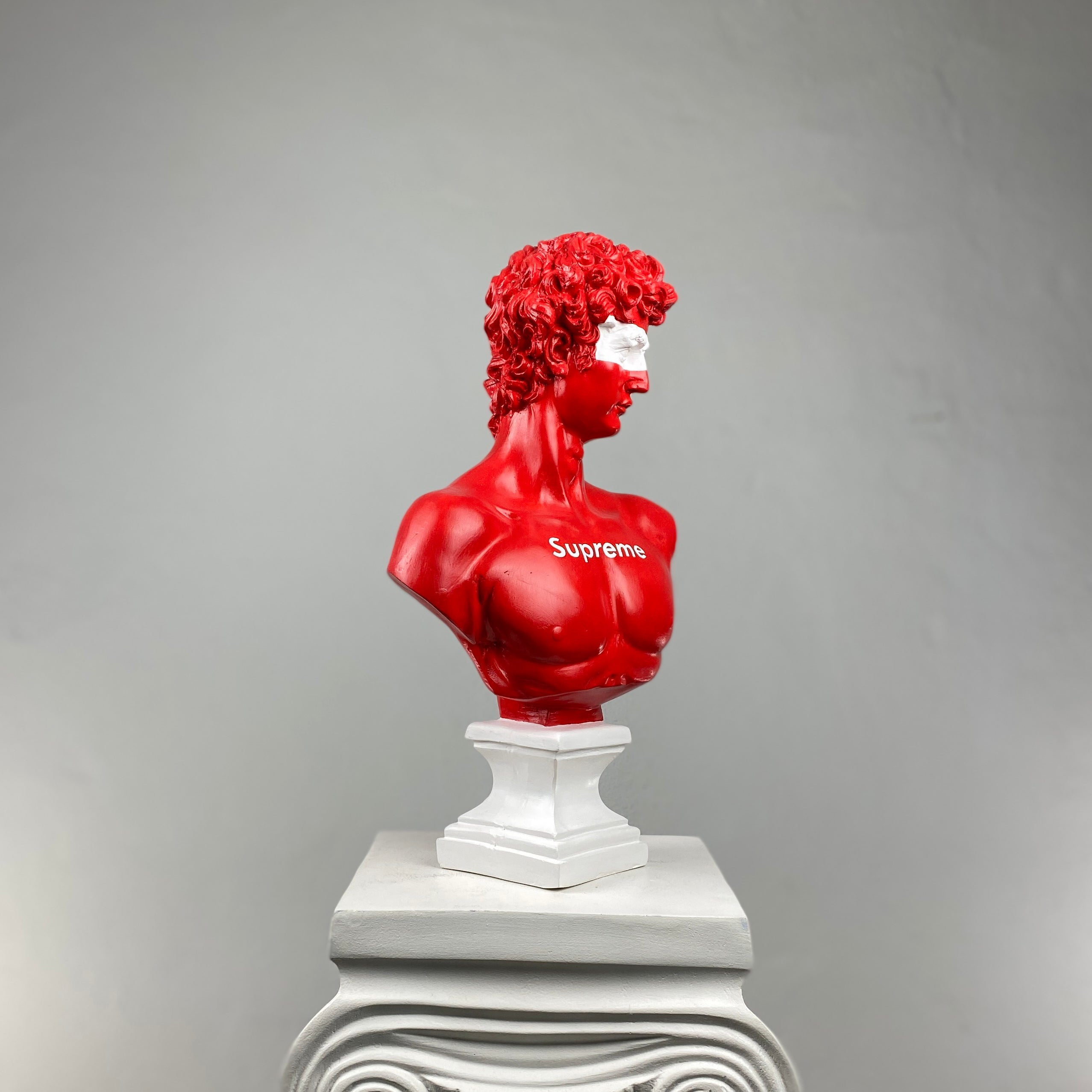 David 'Supreme' Pop Art Sculpture, Modern Home Decor, Large Sculpture - wboxgo.com