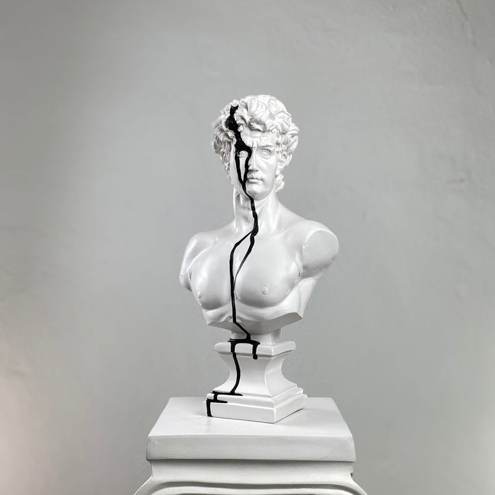 David 'Black Streak' Pop Art Sculpture, Modern Home Decor, Large Sculpture - wboxgo.com