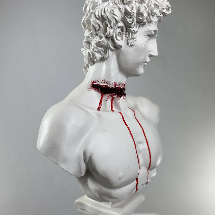 David 'Cut Throat' Pop Art Sculpture, Modern Home Decor, Large Sculpture - wboxgo.com