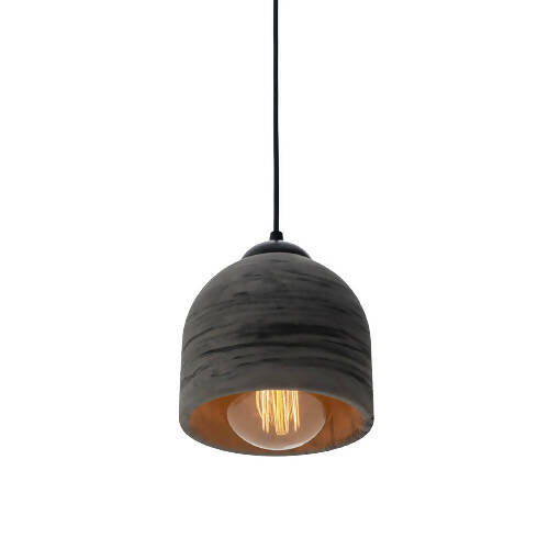 Black Concrete Pendant Lamp, Stone Chandelier, Designer Hanging Lights, Scandinavian Design, Concrete Accessories