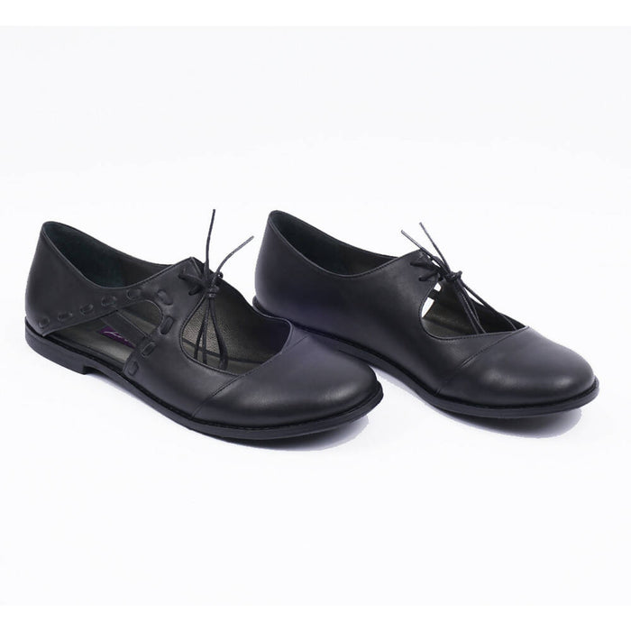 Custom, Handmade, Veined Leather Women's Leather Oxford Shoes, Flat Shoes, Summer Shoes