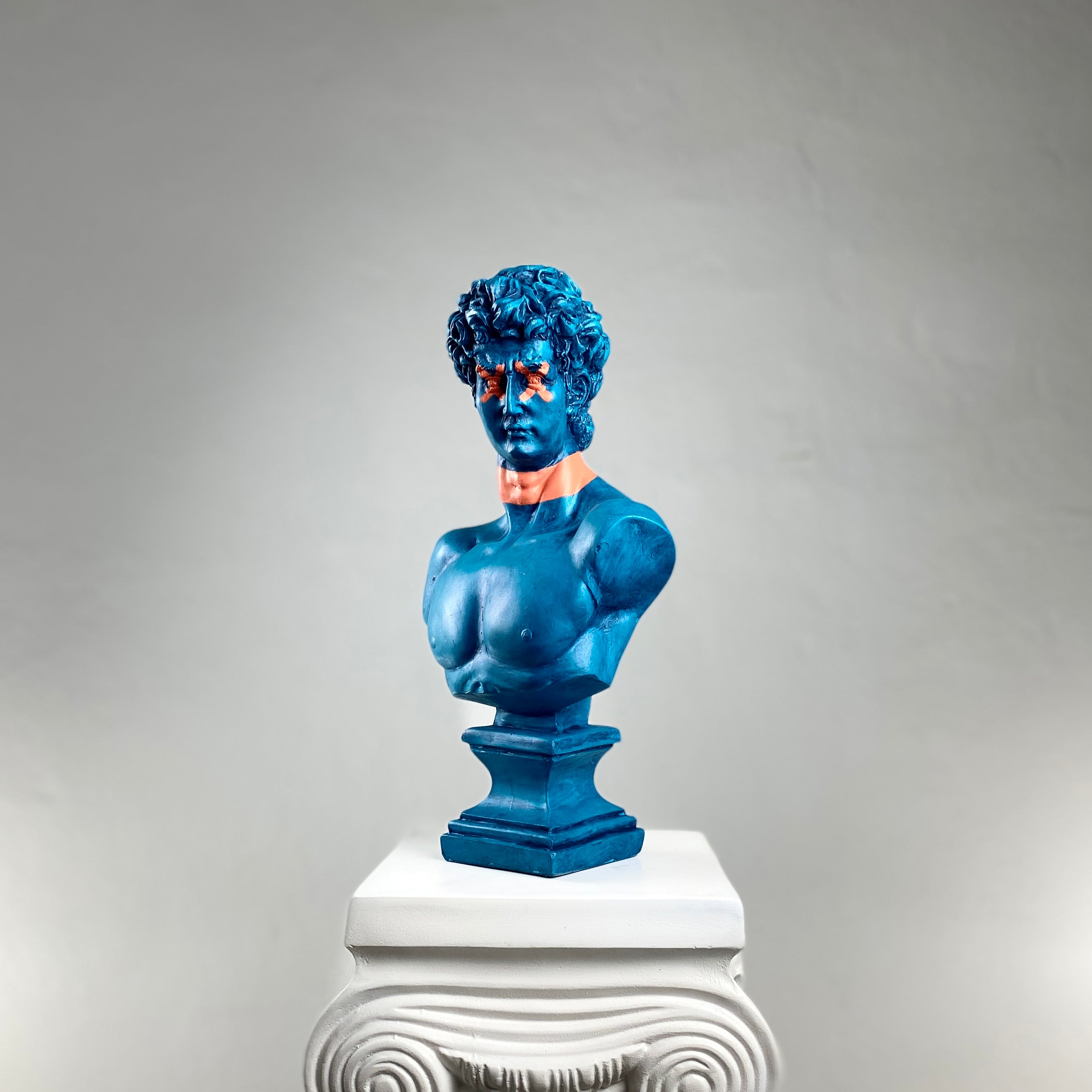 David 'Forbidden' Pop Art Sculpture, Modern Home Decor, Large Sculpture - wboxgo.com