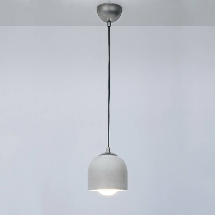 Raw Concrete and Metal Pendant Lamp, Stone Chandelier, Designer Hanging Lights, Scandinavian Design, Concrete Accessories