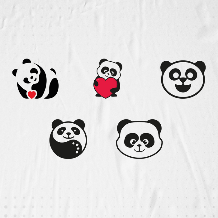 Hand Drawn Professional Panda Logo Templates
