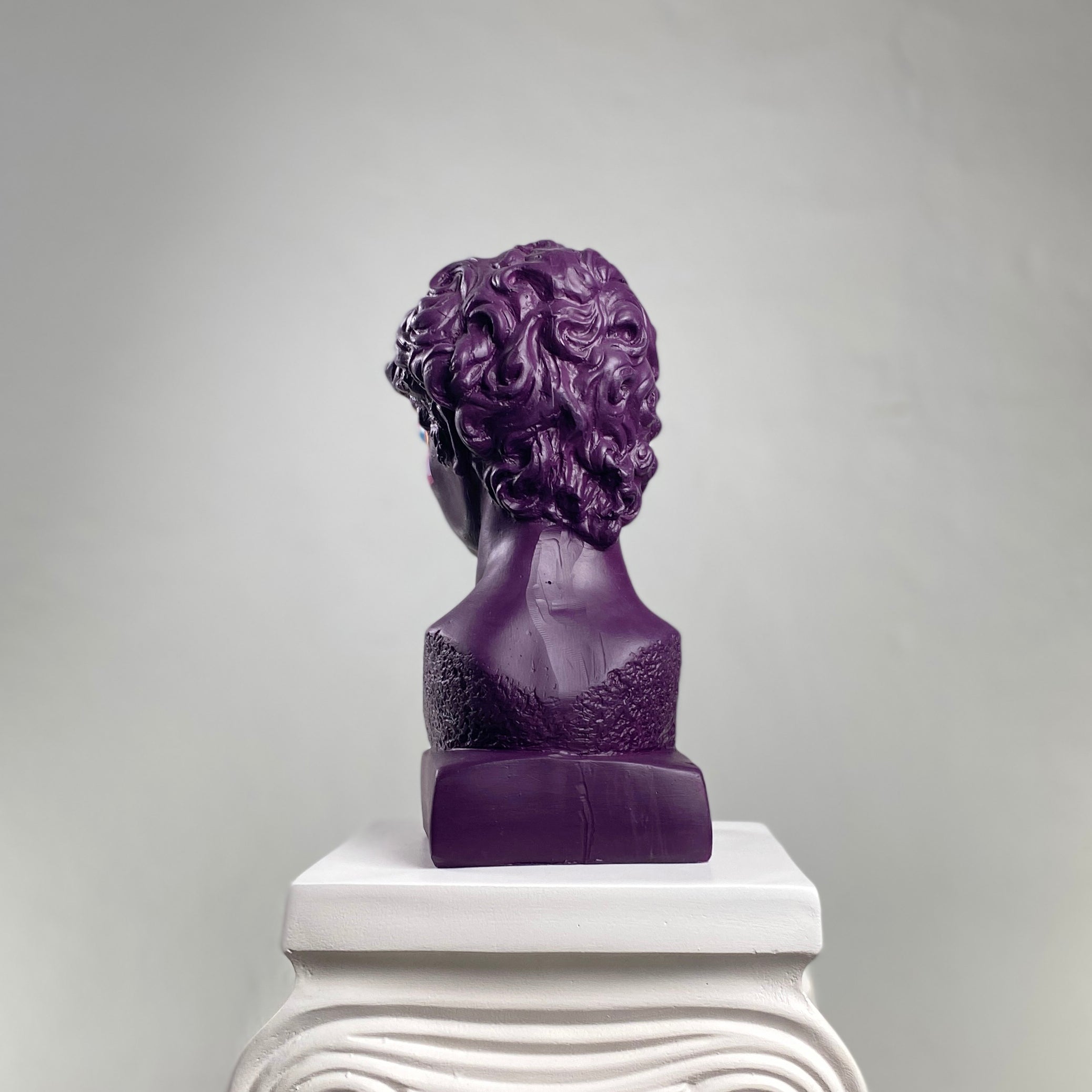 David 'Purple Pop' Pop Art Sculpture, Modern Home Decor - wboxgo.com