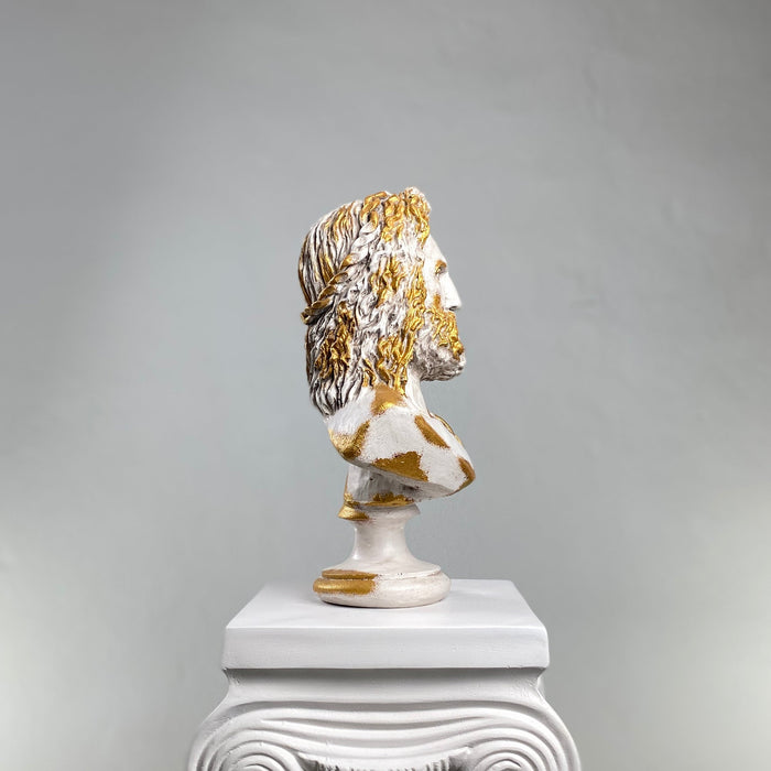 Zeus 'Antique Gold' Pop Art Sculpture, Modern Home Decor - wboxgo.com