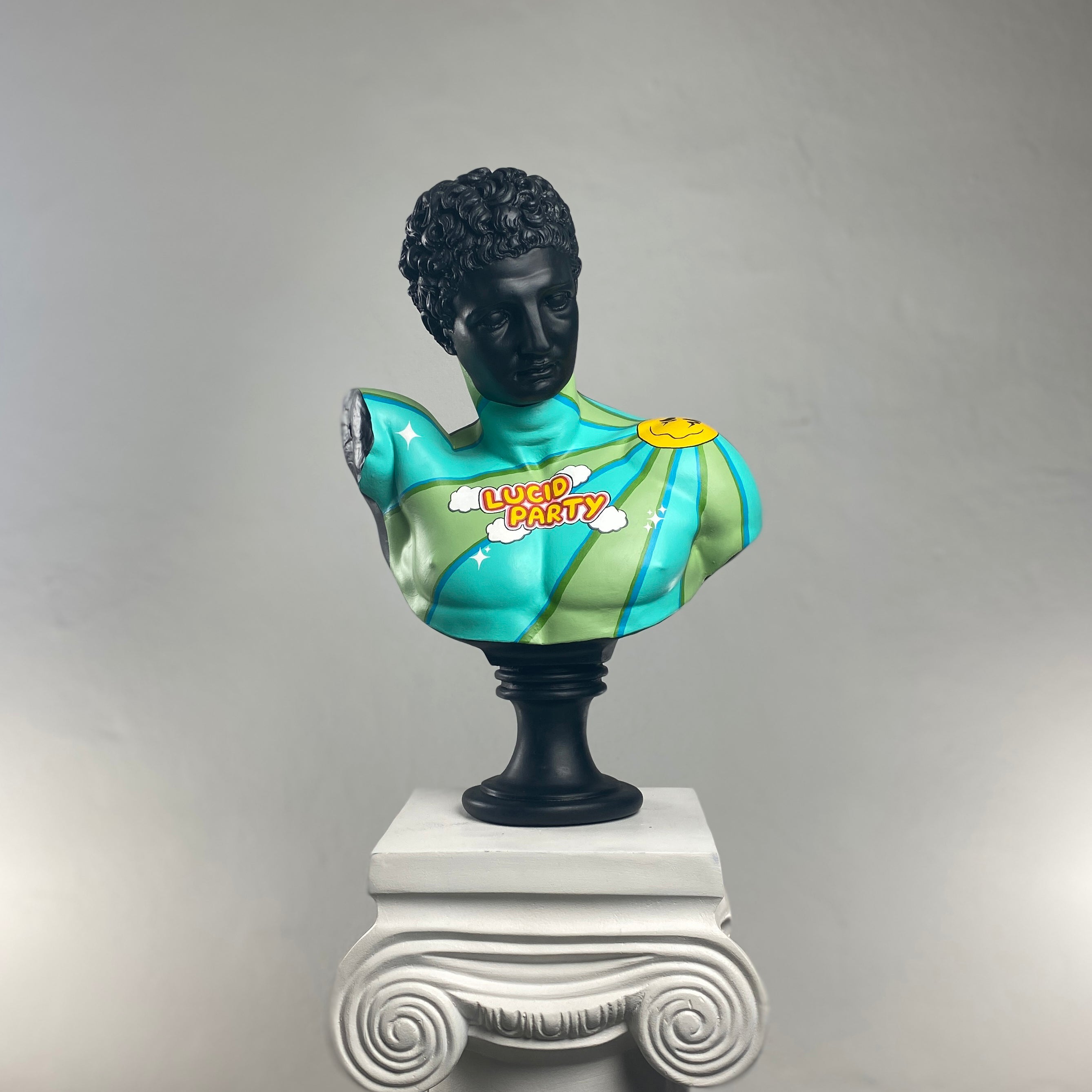 Hermes 'Lucid party' Pop Art Sculpture, Modern Home Decor, Large Sculpture - wboxgo.com