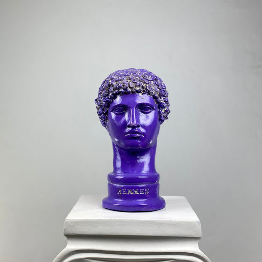 Hermes 'Purple Pearl' Pop Art Sculpture, Modern Home Decor - wboxgo.com