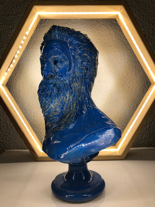 Poseidon 'Blue Wave' Pop Art Sculpture, Modern Home Decor - wboxgo.com