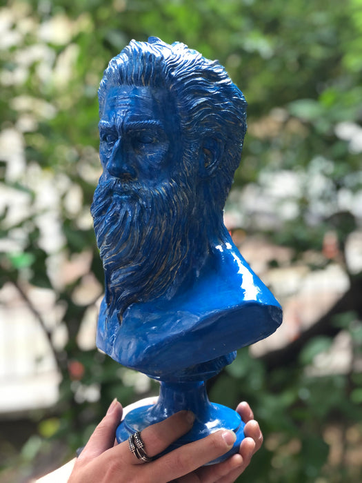 Poseidon 'Blue Wave' Pop Art Sculpture, Modern Home Decor - wboxgo.com