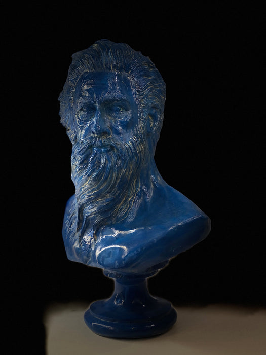 Poseidon 'Blue Wave' Pop Art Sculpture, Modern Home Decor - wboxgo.com