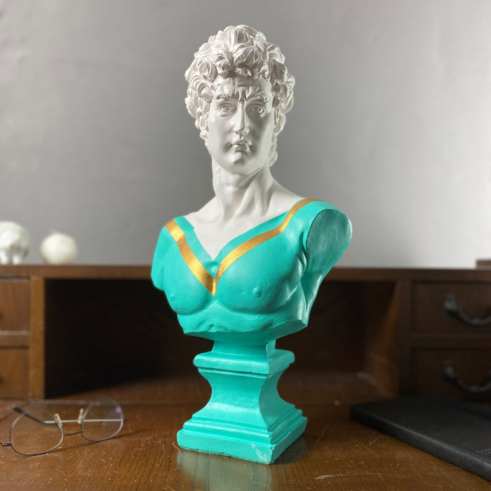 David 'Hero' Pop Art Sculpture, Modern Home Decor, Large Sculpture - wboxgo.com