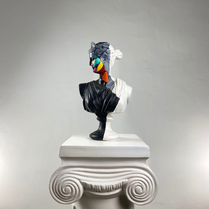 Artemis 'Slice of Color' Pop Art Sculpture, Modern Home Decor - wboxgo.com