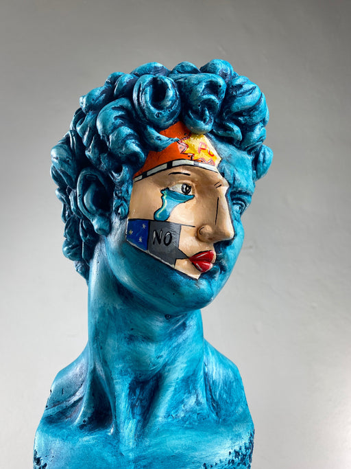 David 'Oceanic Pop Art' Pop Art Sculpture, Modern Home Decor - wboxgo.com