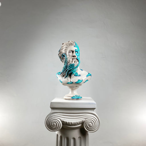 Poseidon 'Blue Coral' Pop Art Sculpture, Modern Home Decor - wboxgo.com