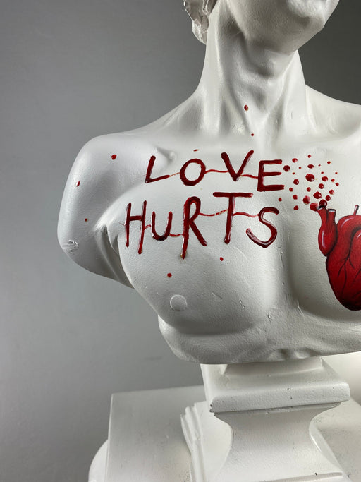 David 'Love Hurts' Pop Art Sculpture, Modern Home Decor, Large Sculpture - wboxgo.com