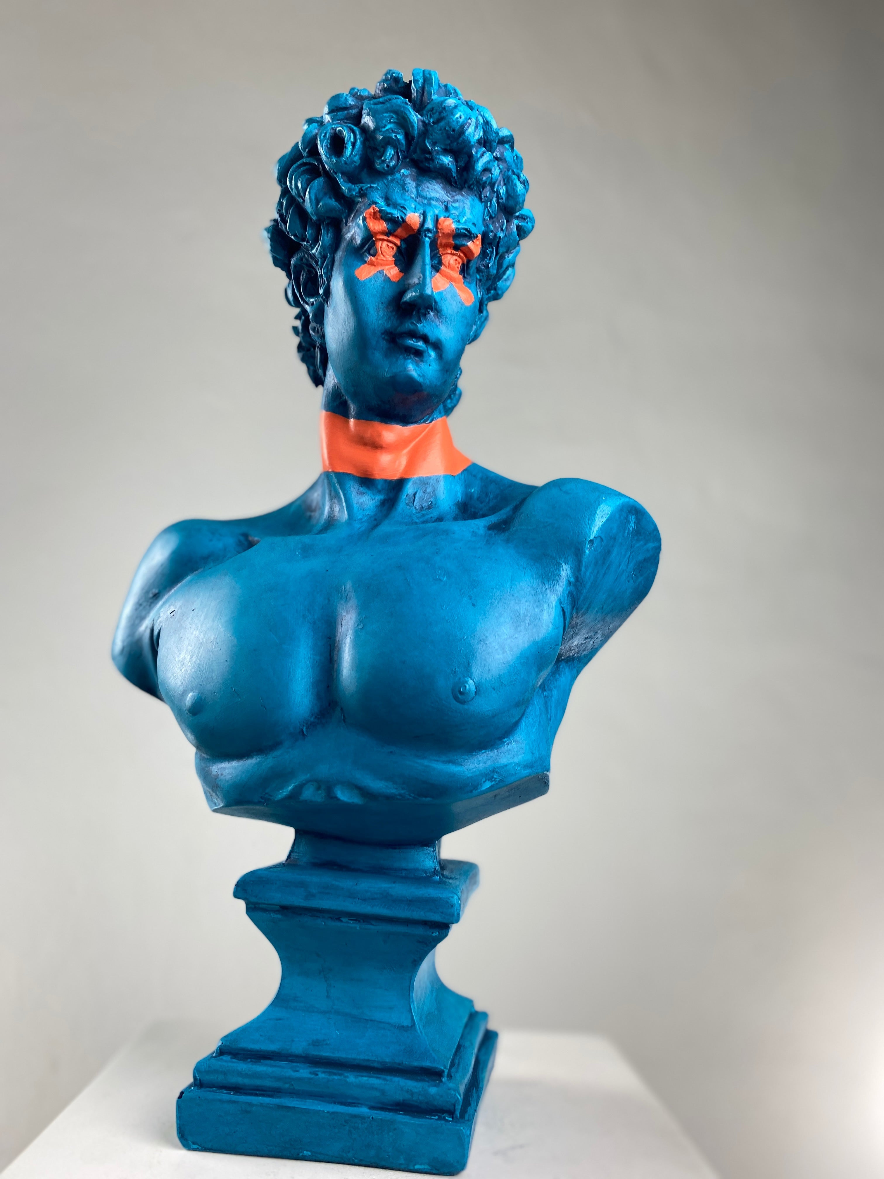 David 'Forbidden' Pop Art Sculpture, Modern Home Decor, Large Sculpture - wboxgo.com