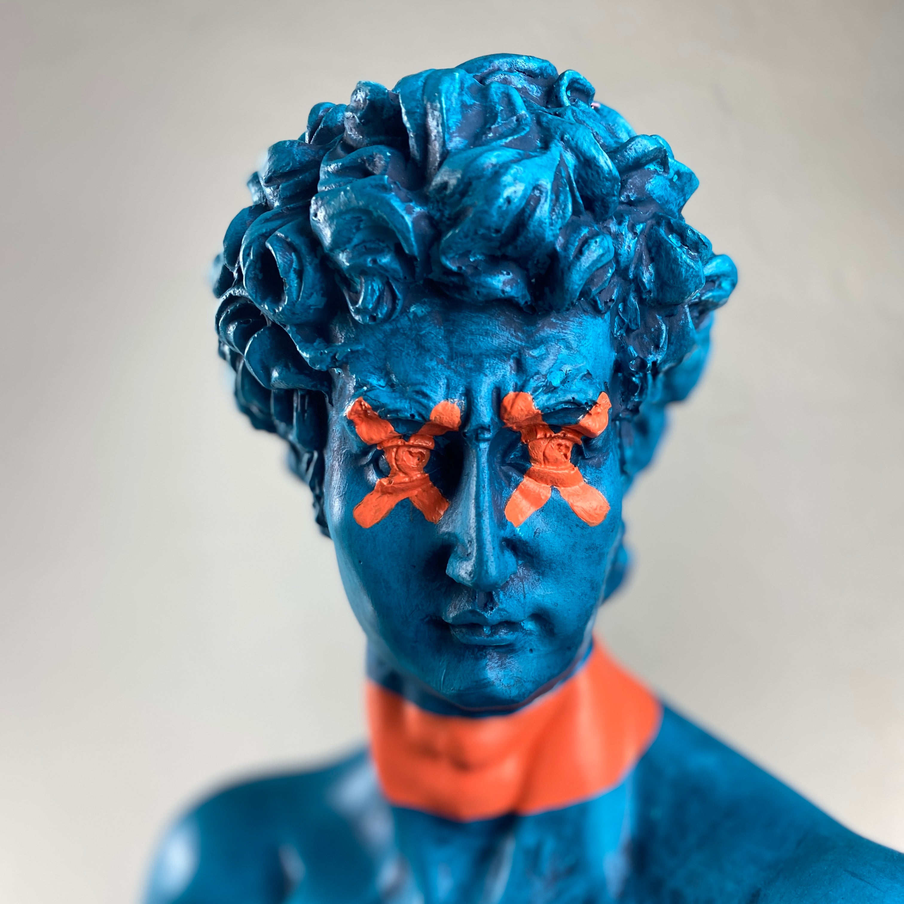 David 'Forbidden' Pop Art Sculpture, Modern Home Decor, Large Sculpture - wboxgo.com