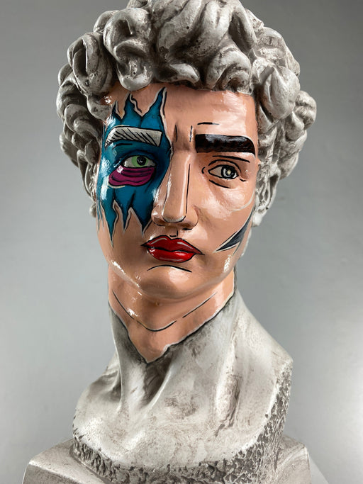 David 'Pop Art Zombie' Pop Art Sculpture, Modern Home Decor - wboxgo.com