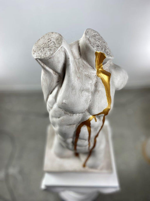 Torso 'Gold Rain' Pop Art Sculpture, Modern Home Decor - wboxgo.com