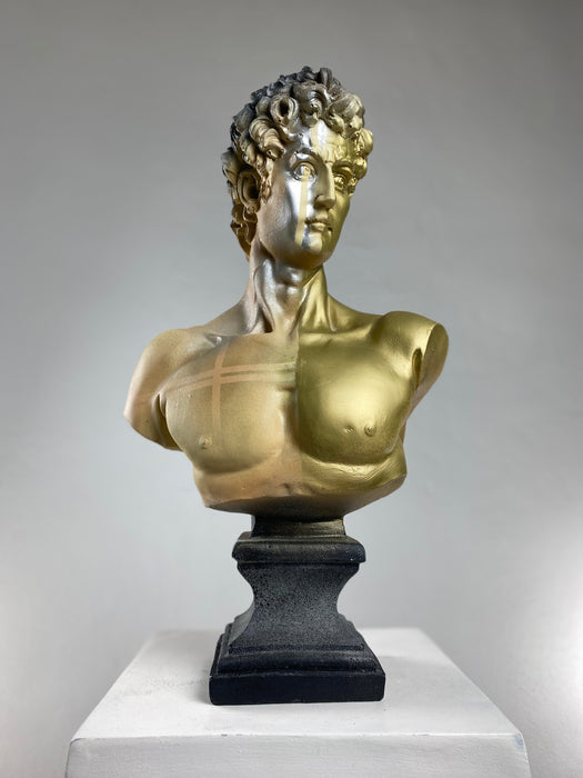 David 'Lux' Pop Art Sculpture, Modern Home Decor, Large Sculpture - wboxgo.com