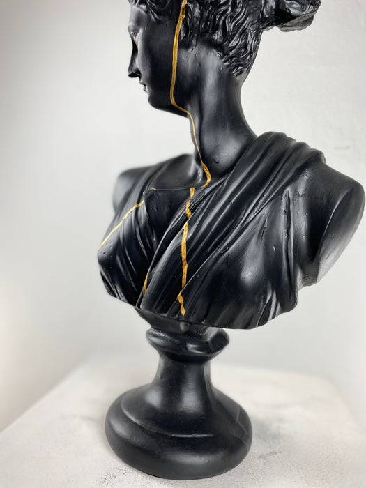 Artemis 'Gold Streak' Pop Art Sculpture, Modern Home Decor - wboxgo.com