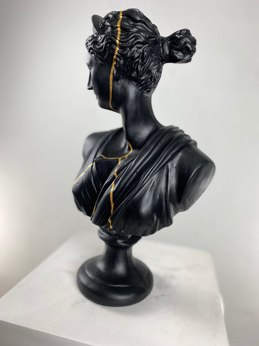Artemis 'Gold Streak' Pop Art Sculpture, Modern Home Decor - wboxgo.com