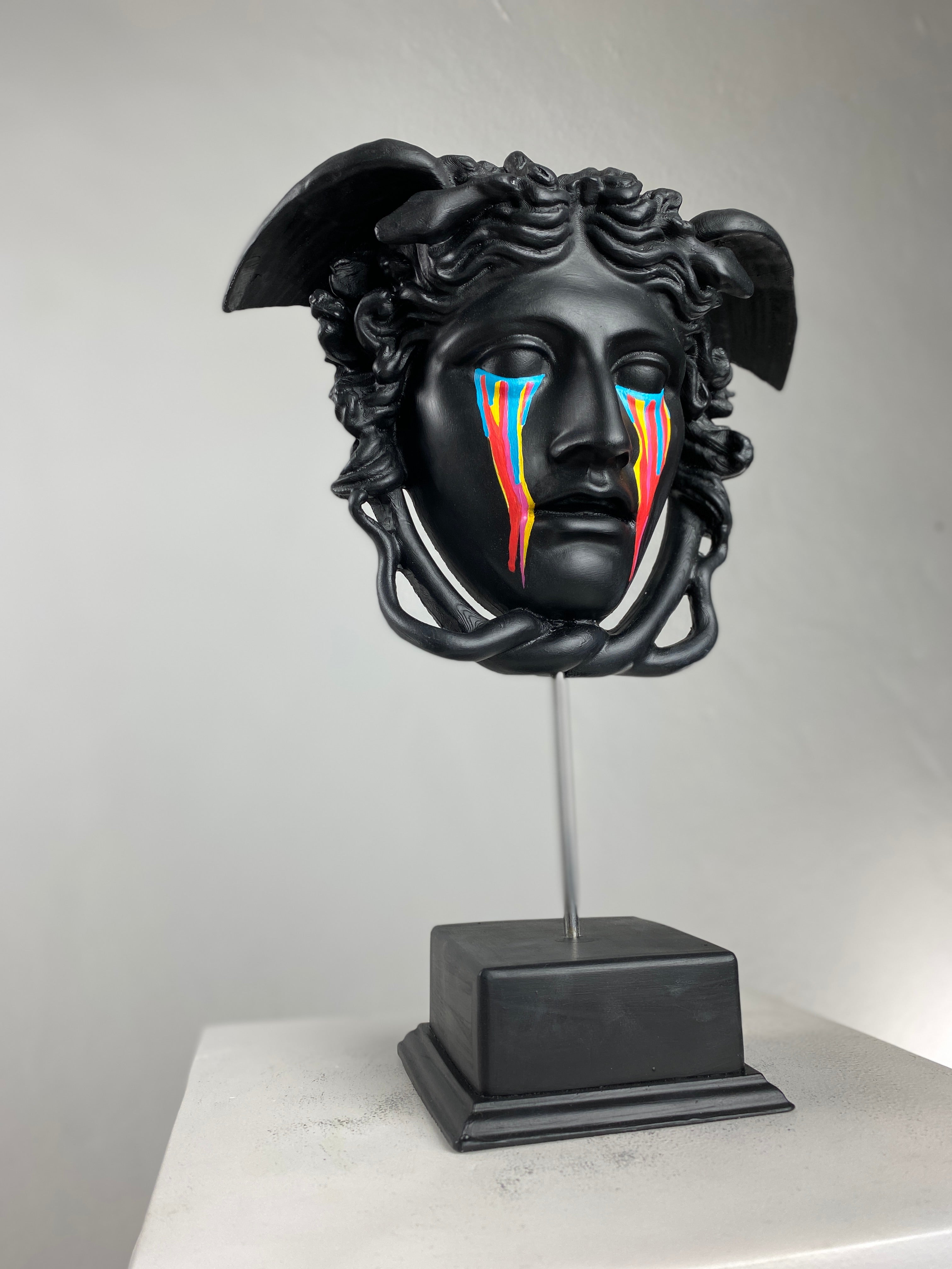 Medusa 'Nightmare' Pop Art Sculpture, Modern Home Decor - wboxgo.com