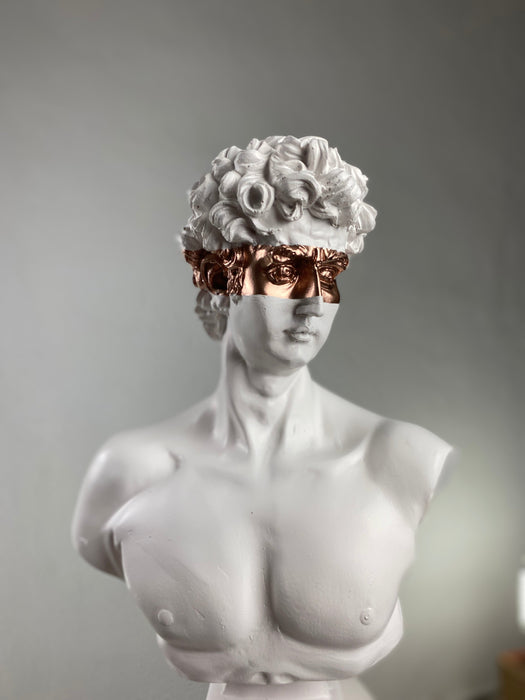 David 'Bronze Eyes' Pop Art Sculpture, Modern Home Decor, Large Sculpture - wboxgo.com