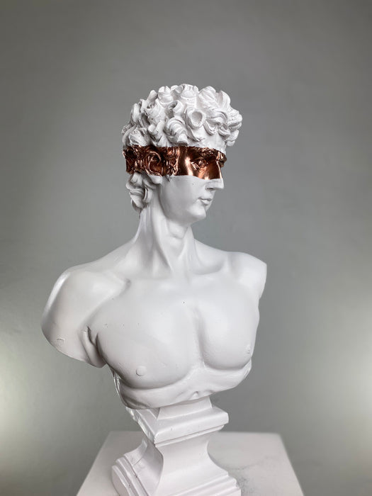 David 'Bronze Eyes' Pop Art Sculpture, Modern Home Decor, Large Sculpture - wboxgo.com