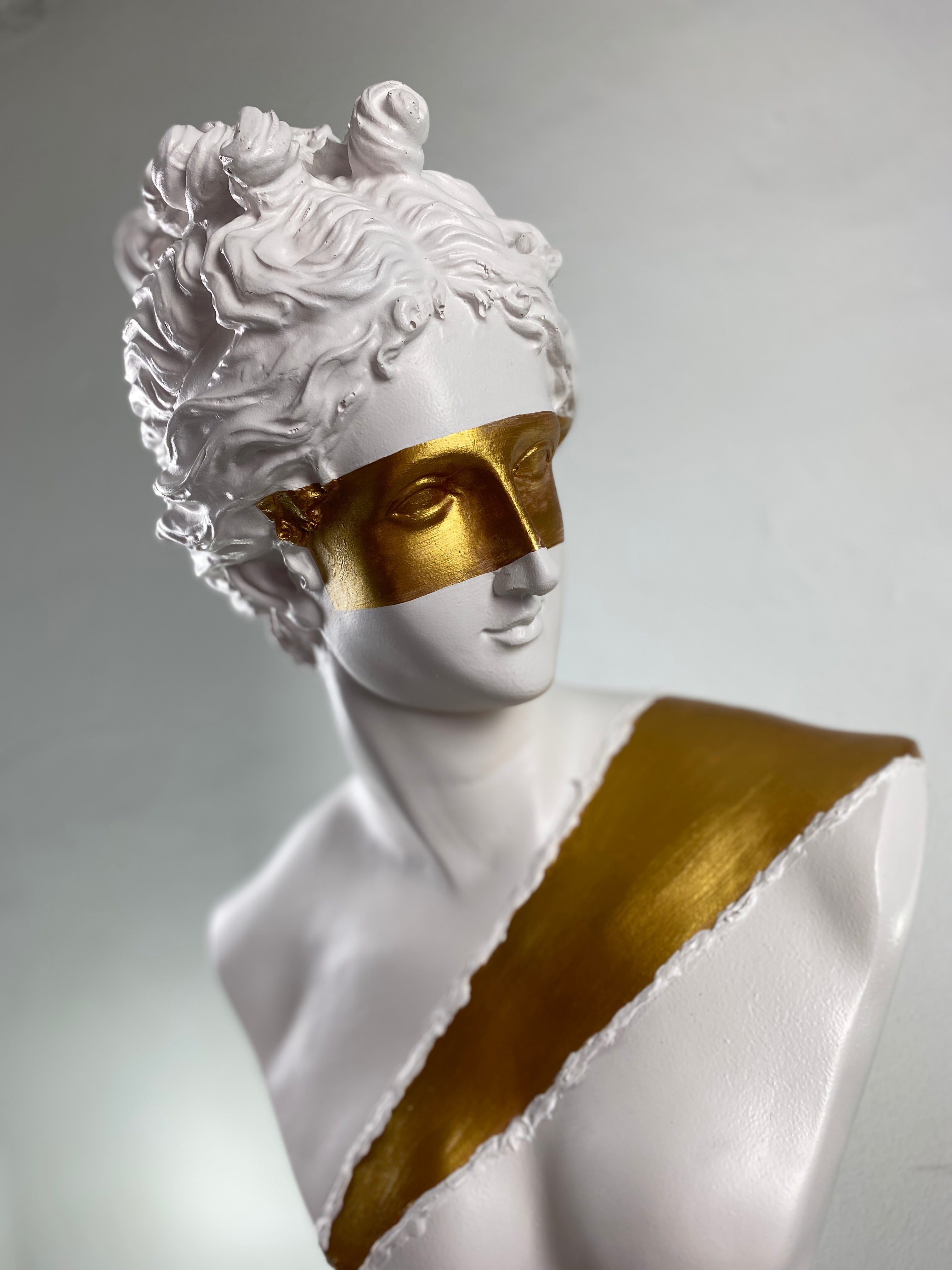 Diana 'Gold Mask and Belt' Pop Art Sculpture, Modern Home Decor - wboxgo.com