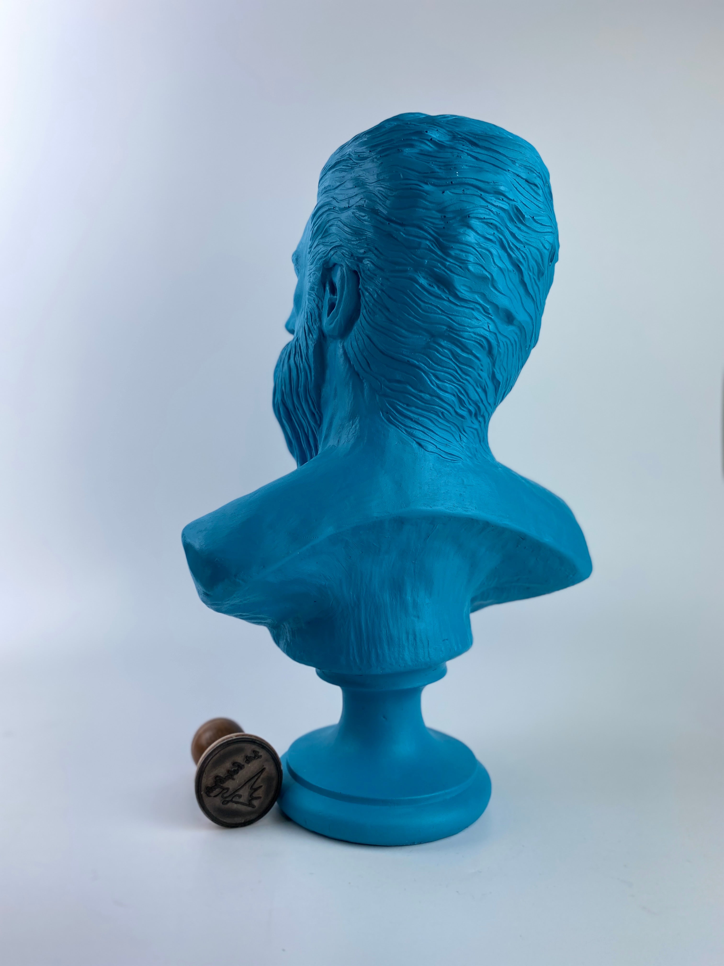 Poseidon 'Blues' Pop Art Sculpture, Modern Home Decor - wboxgo.com