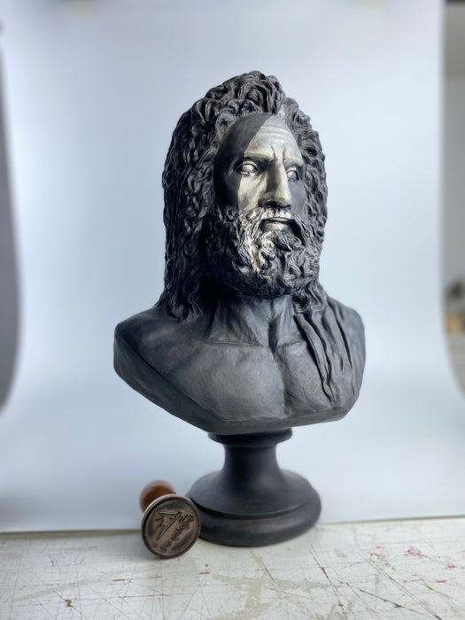 Zeus 'Silver Scar' Pop Art Sculpture, Modern Home Decor - wboxgo.com