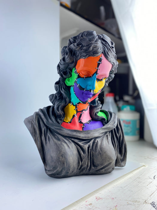 Hera 'Colorful Zombie' Pop Art Sculpture, Modern Home Decor - wboxgo.com