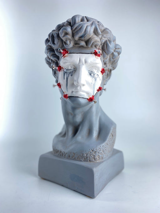 David 'Nailed' Pop Art Sculpture, Modern Home Decor - wboxgo.com