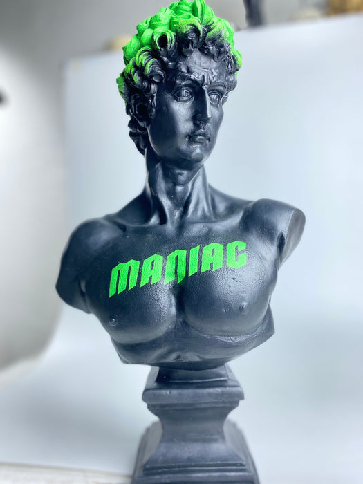 David 'Maniac' Pop Art Sculpture, Modern Home Decor - wboxgo.com