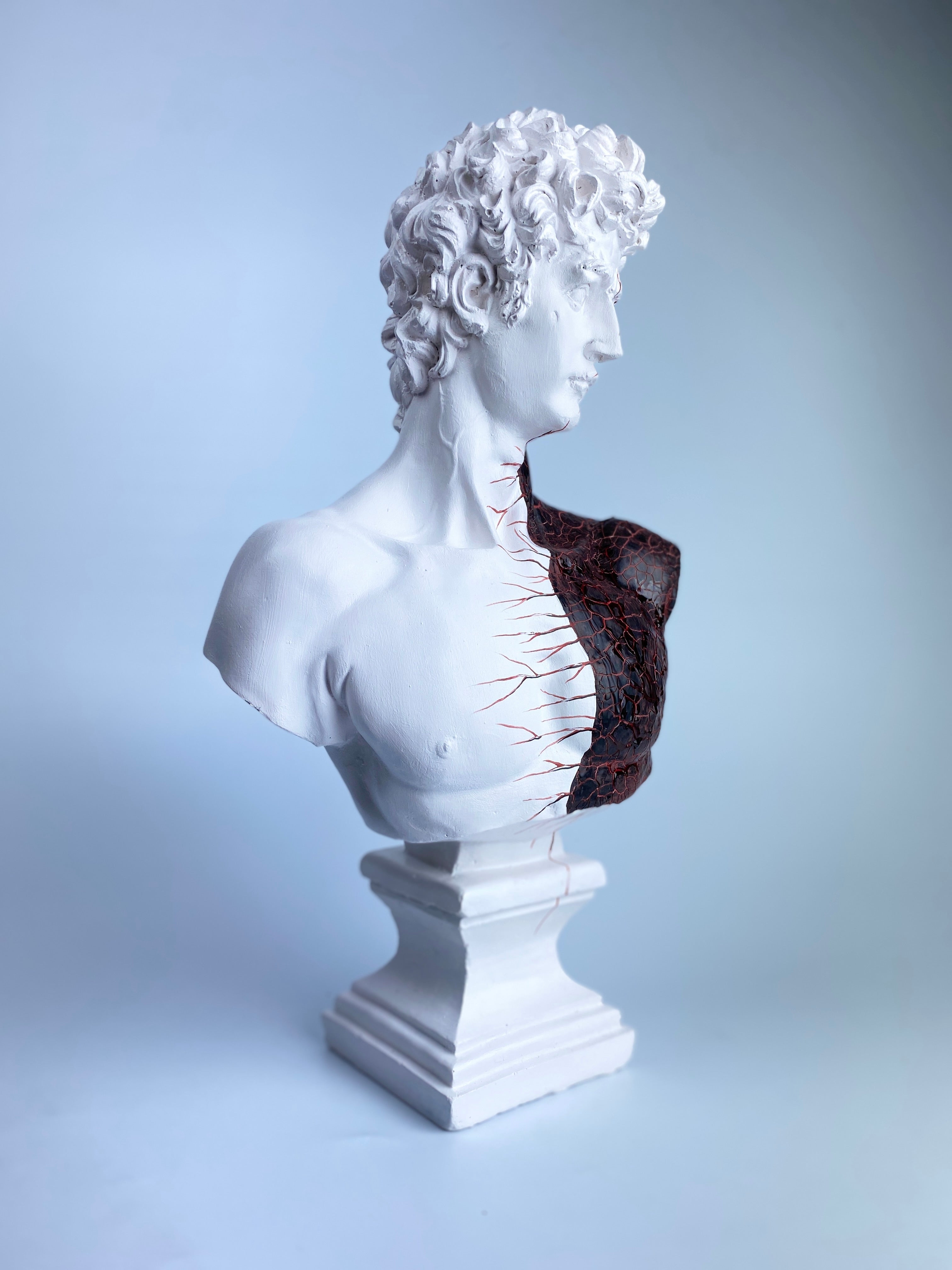 David 'Blood Drought' Pop Art Sculpture, Modern Home Decor, Large Sculpture - wboxgo.com