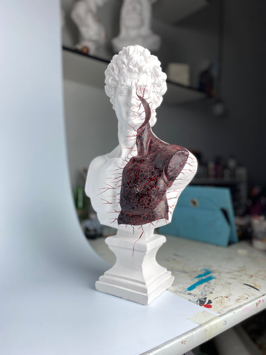 David 'Blood Drought' Pop Art Sculpture, Modern Home Decor, Large Sculpture - wboxgo.com