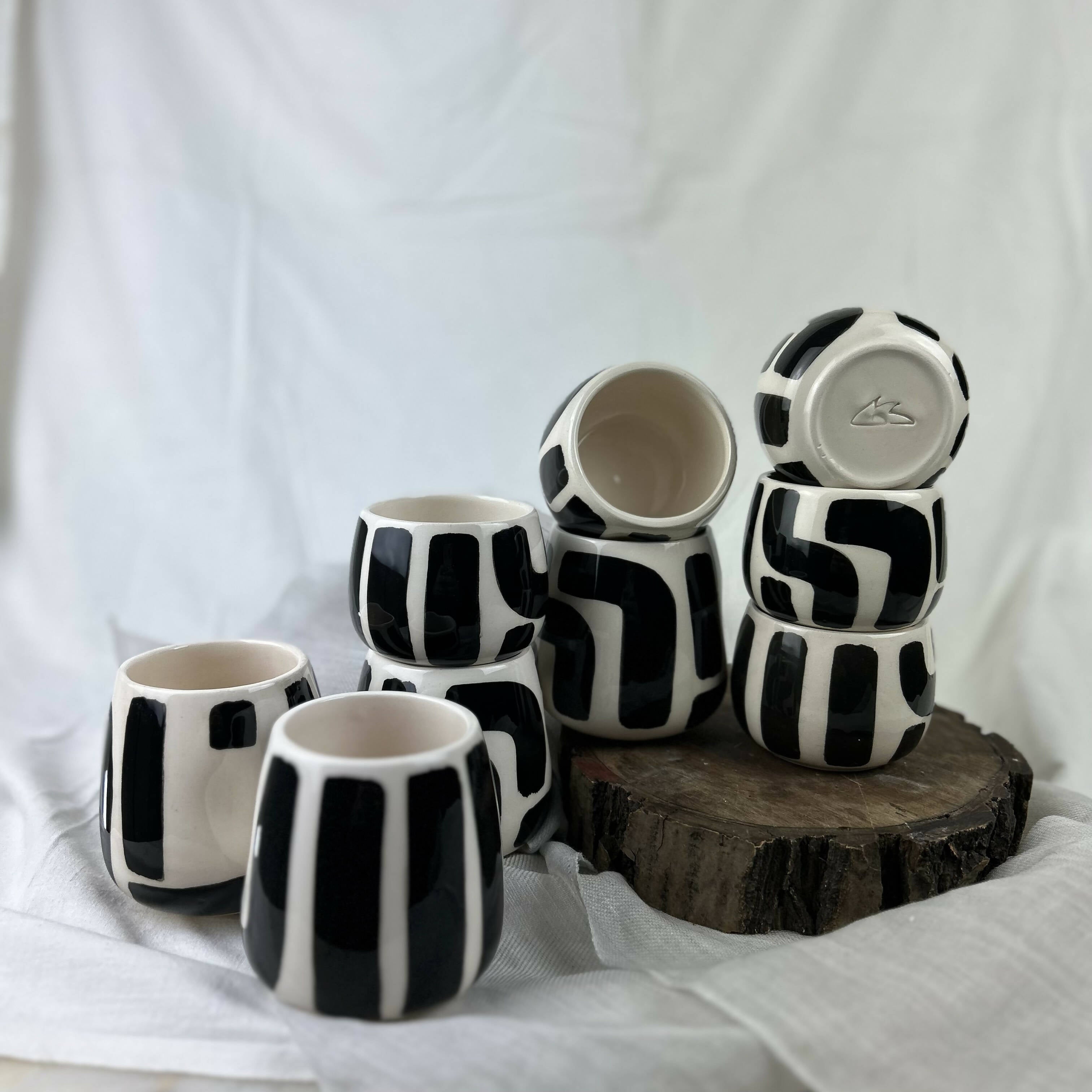 "Bold" Small Ceramic Mug, Design Ceramic Kitchenware - wboxgo.com