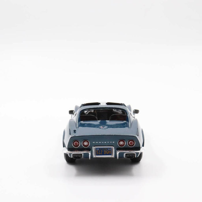 1970 Corvette|Scale 1/24 Blue Diecast Car|Vintage Model Convertible Car for Collectors|Old Classic Metal Collection Car|Fathers Day Gift