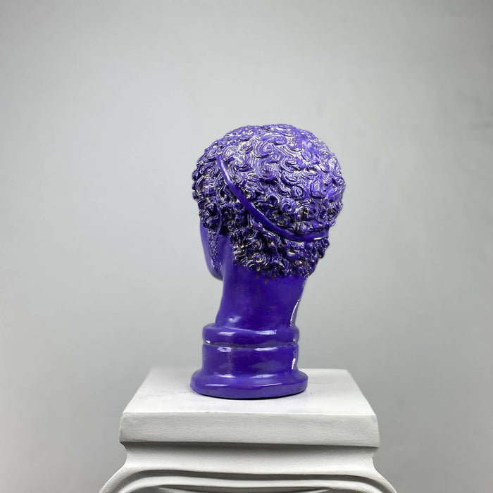 Hermes 'Purple Pearl' Pop Art Sculpture, Modern Home Decor - wboxgo.com