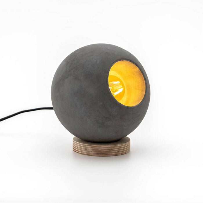 Concrete Globe Table Lamp, Designer Table Lamp, Bedside Lamp, Scandinavian Design, Concrete
