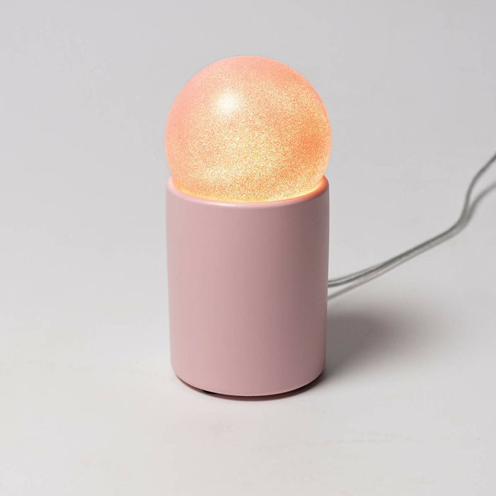 Pink Pop Art Table Lamp, "Super Nova", Pop Art Decor Handmade Bedside Lamp, Industrial Decor, Edison Lamp, Concrete Home Decor