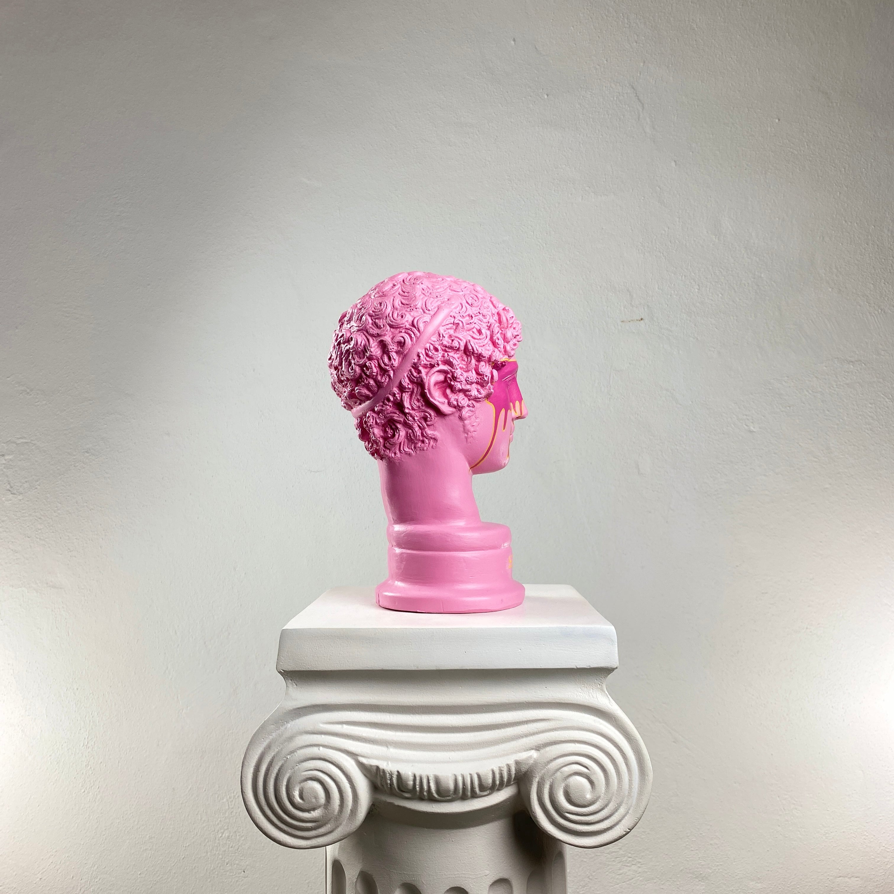 Hermes 'Pink Saviour' Pop Art Sculpture, Modern Home Decor - wboxgo.com